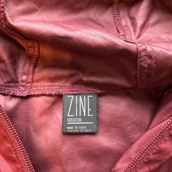 Zine Clothing Maroon and Gray Windbreaker - Picture 5 of 5